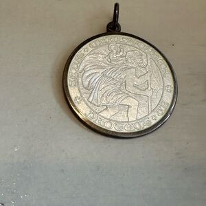 Silver Coin Pendant Necklace